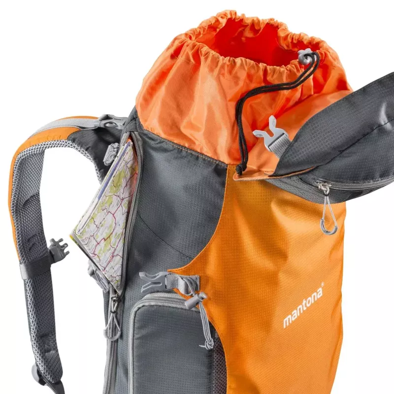 Mochila Mantona ElementsPro 40 cinzento laranja