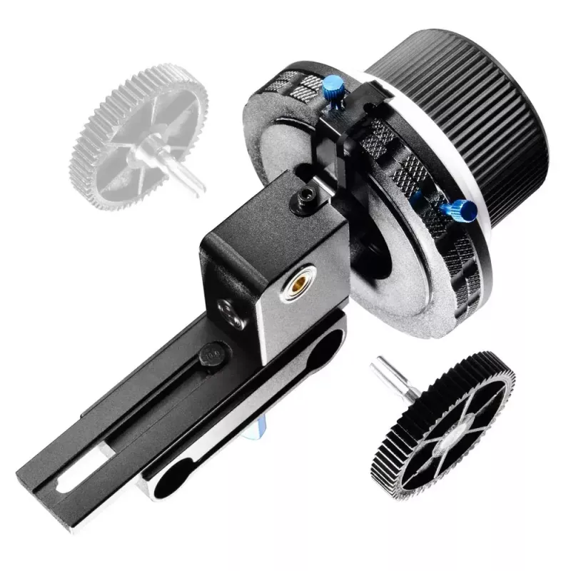 Walimex Follow Focus F3 preto azul branco alumínio plástico 460 g