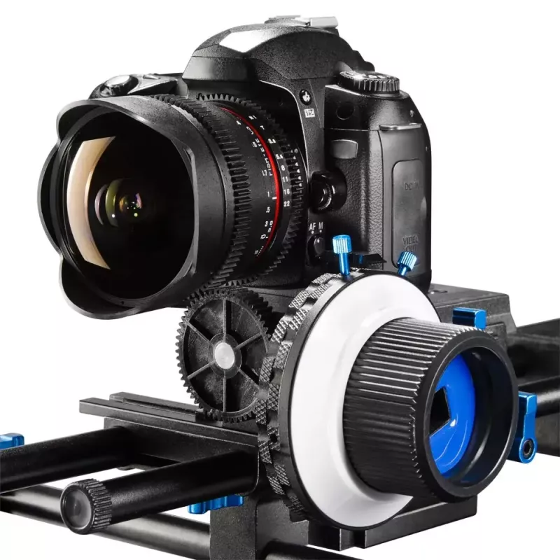 Walimex Follow Focus F3 preto azul branco alumínio plástico 460 g