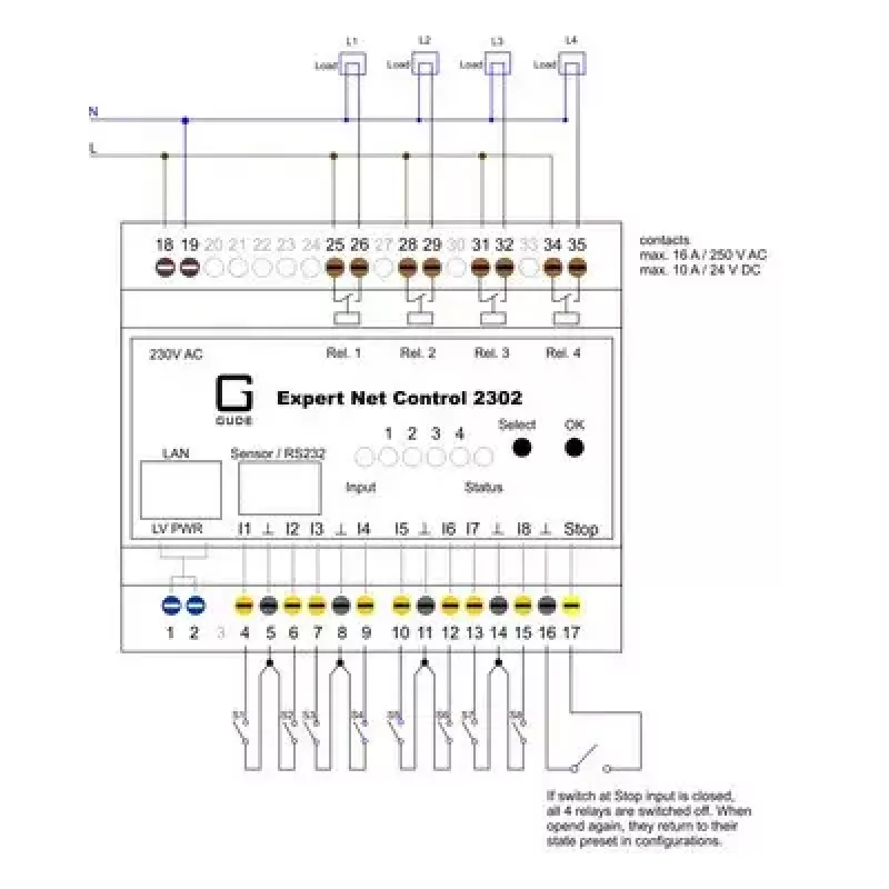 Controlador remoto de energia Güde 2302-1 preto