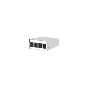 Acessório para patch panel METZ CONNECT 130861-0402KE montagem na parede branco alumínio aço zinco