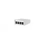 Acessório para patch panel METZ CONNECT 130861-0402KE montagem na parede branco alumínio aço zinco