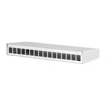 Acessório para patch panel METZ CONNECT 130861-1602KE montagem na parede branco alumínio aço zinco
