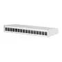 Acessório para patch panel METZ CONNECT 130861-1602KE montagem na parede branco alumínio aço zinco