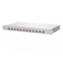 Patch panel METZ CONNECT 1502577512-F 1U conectores LC branco alumínio aço