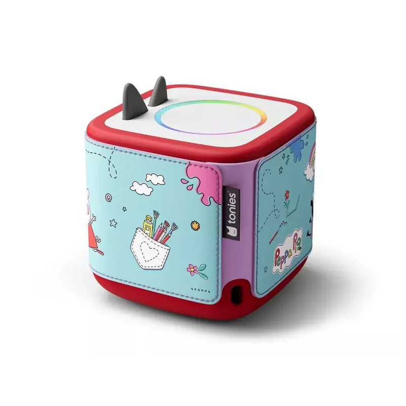 Capa de proteção para leitor MP3/MP4 tonies da Boxine, modelo 11001269, multicolorido silicone e pele vegan, 475×100×1 mm