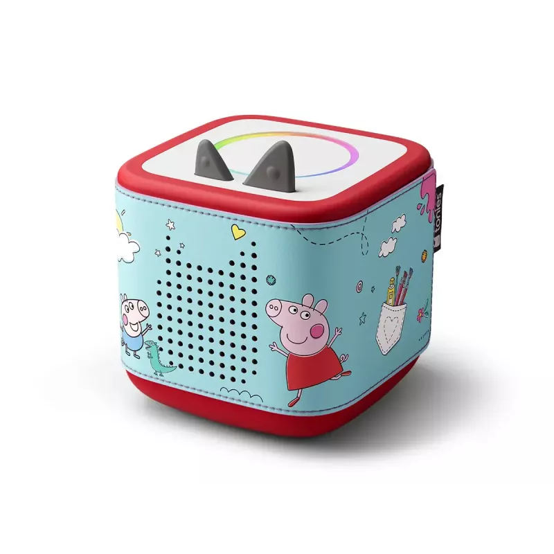 Capa de proteção para leitor MP3/MP4 tonies da Boxine, modelo 11001269, multicolorido silicone e pele vegan, 475×100×1 mm
