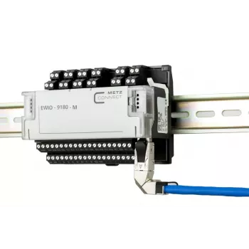METZ CONNECT 40G ficha de campo RJ45 por 360 azul conector macho