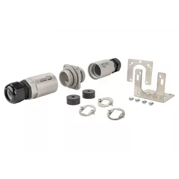 METZ CONNECT MCO 14040010-E conjunto de caixa de proteção exterior IP69K com suporte de montagem