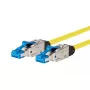 Cabo de rede METZ CONNECT 13084H1077-E 1 m Cat8.1 S/FTP amarelo