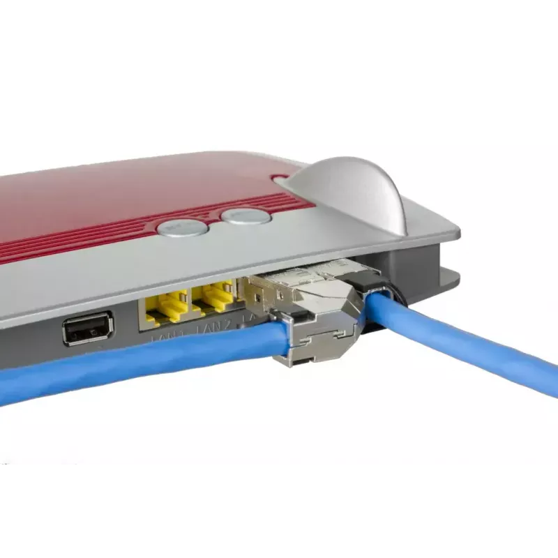 METZ CONNECT 25G ficha de campo RJ45 pro 360 vermelho ficha sem halogéneos