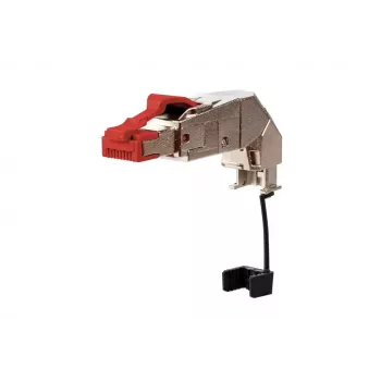 METZ CONNECT 25G ficha de campo RJ45 por 360 vermelho conector macho sem halogéneos