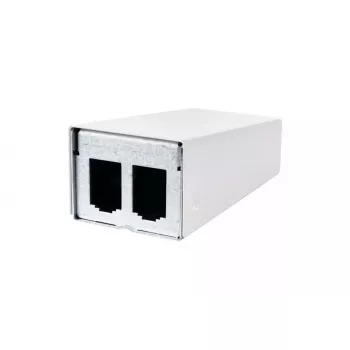 Acessório para patch panel METZ CONNECT 130861-0202-E montagem na parede branco alumínio aço zincado