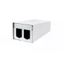Acessório para patch panel METZ CONNECT 130861-0202-E montagem na parede branco alumínio aço zincado