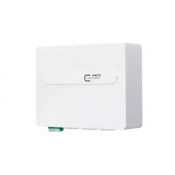 Tomada de rede MetzConnect 1501107G01HC, branco, caixa ABS/PC, 100×35×85 mm