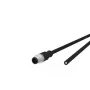 Cabo sensor/atuador METZ CONNECT 142MDA10020 M12 conector macho standard 2 m preto