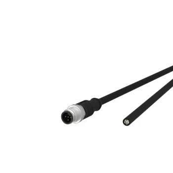 Cabo sensor/atuador METZ CONNECT 142MDA10050 M12 conector macho 5 m preto