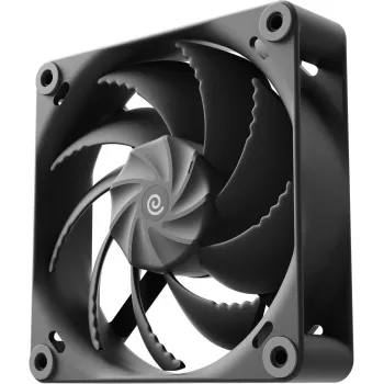 Ventoinha para caixa HAVN H12 PWM 120 mm preto — conjunto de 3, controlo de velocidade PWM, formato padrão de 120 mm