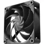 Ventoinha para caixa HAVN H12 PWM 120 mm preto — conjunto de 3, controlo de velocidade PWM, formato padrão de 120 mm