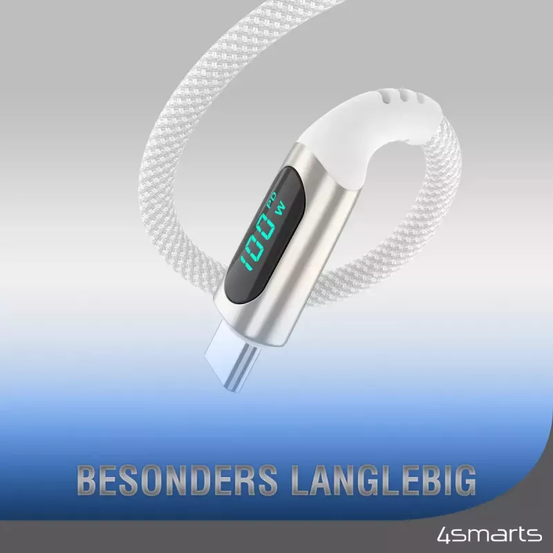 Cabo USB 4smarts 540954 3 m USB-C branco USB 2.0 0,48 Gbit/s