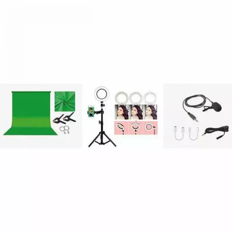 Fundo verde EASYPIX MyStudio 62020 portátil leve – fundo dobrável para fotografia e vídeo