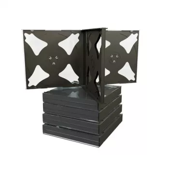 Caixa de CD MediaRange BOX34-6 6 discos preta