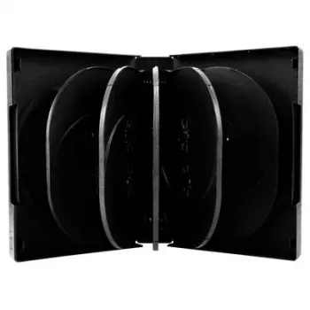 Caixa de DVD MediaRange 12 discos 39 mm preta