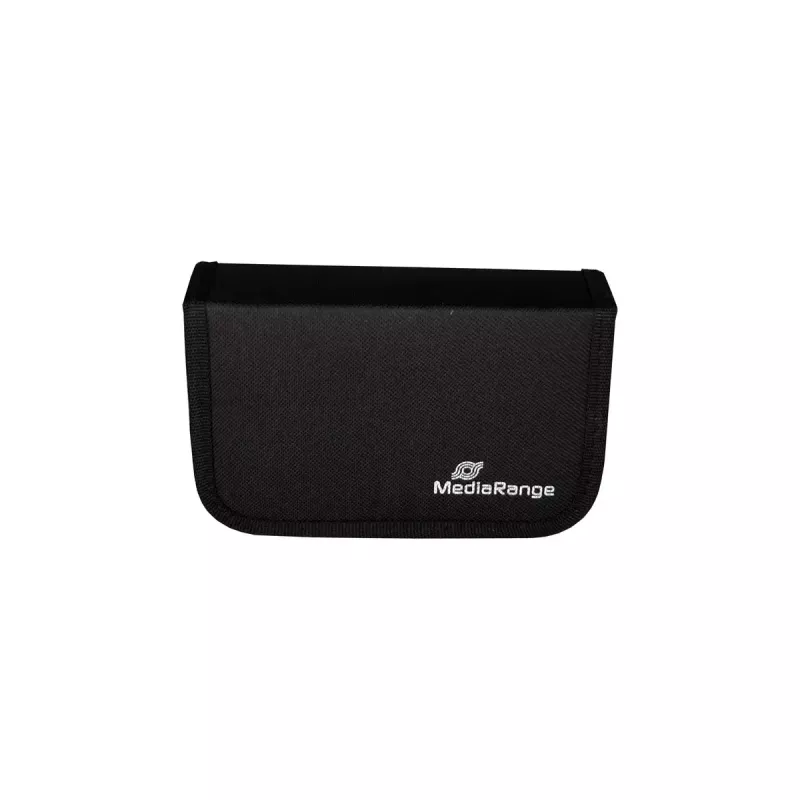 Estojo para cartões de memória MediaRange BOX98 para 3 cartões nylon preto