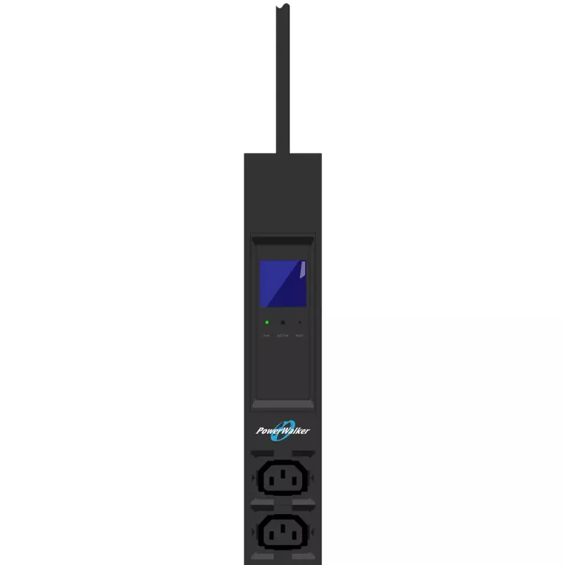 Unidade de distribuição de energia PowerWalker 10133028 24 tomadas AC 0U preta