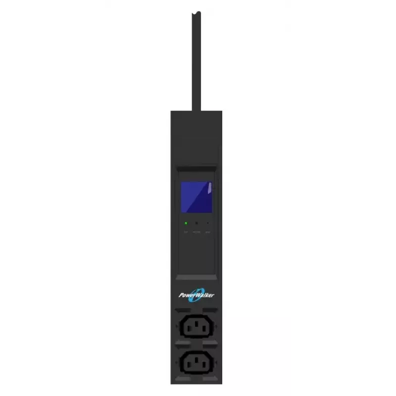 Unidade de distribuição de energia PowerWalker 10133031 24 saídas AC 0U preta