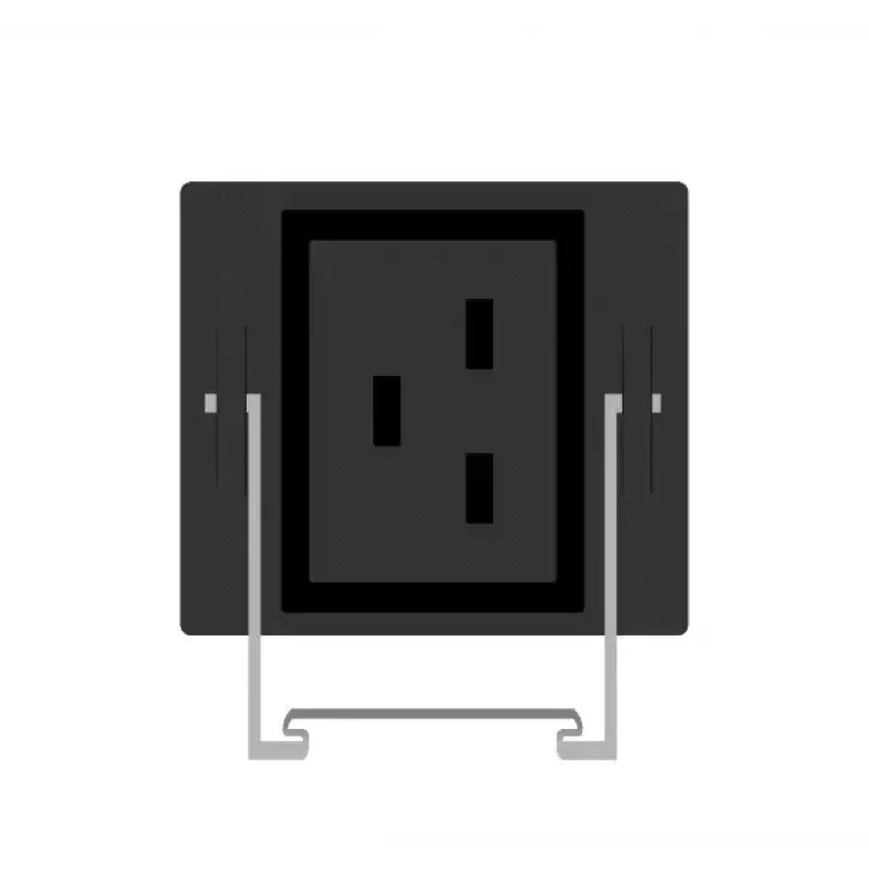 Unidade de distribuição de energia PowerWalker 10133031 24 saídas AC 0U preta