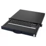 Teclado AIXCASE AIX-19K1UKDETP-B USB PS/2 QWERTZ alemão preto