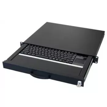 Teclado AIXCASE AIX-19K1UKUSTP-B USB QWERTY inglês americano preto