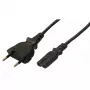 LogiLink CP092 Cabo de alimentação, ficha Euro para C7, 1,8 m, preto