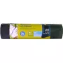 Sacos do lixo Secolan 120L cinzento fita de fecho extra resistentes 1x10