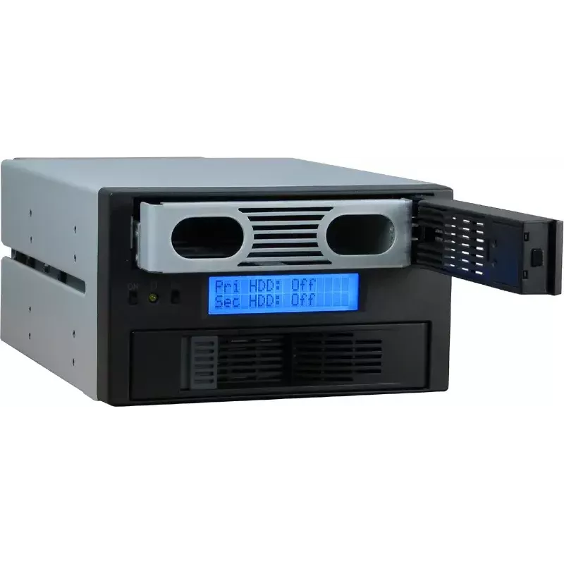 Inter-Tech SB-C 102 Caixa Sub-RAID para 2x SATA de 3,5 polegadas, preto