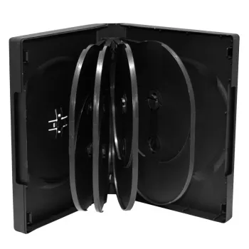 Estojo para DVD MediaRange BOX35-10 preto para 10 discos