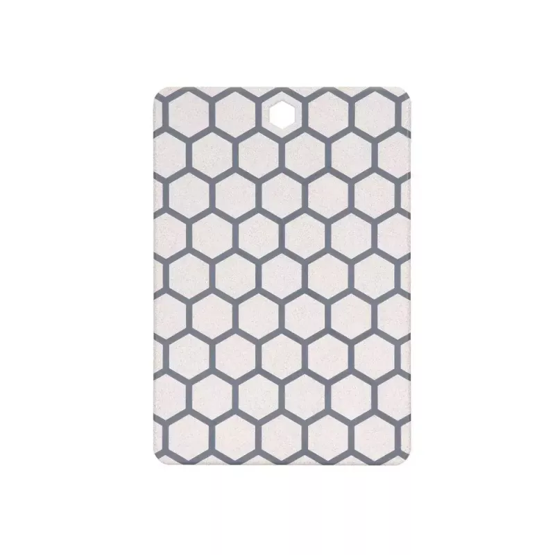 Tábua de corte retangular de plástico Resto Kitchenware 95402 cinzento branco