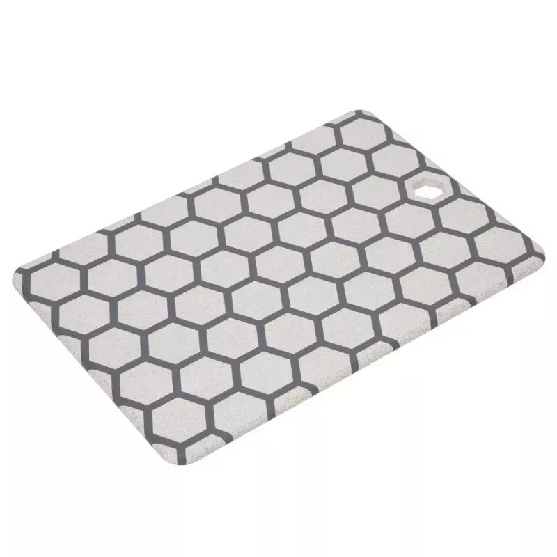 Tábua de corte retangular de plástico Resto Kitchenware 95402 cinzento branco