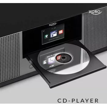Sistema multi-micro compacto XORO SAT100380 — rádio por internet com DAB+ e FM (UKW)