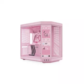 Monitor tátil HYTE Y70 Touch Display Upgrade Strawberry Milk — ecrã tátil rosa de 14,5 polegadas