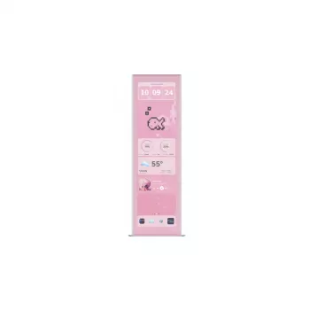 Monitor tátil HYTE Y70 Touch Display Upgrade Strawberry Milk — ecrã tátil rosa de 14,5 polegadas