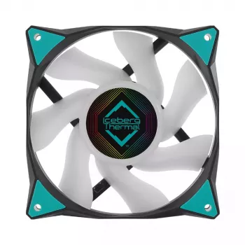 Ventoinha Iceberg Thermal IceGALE ARGB 12 cm preta