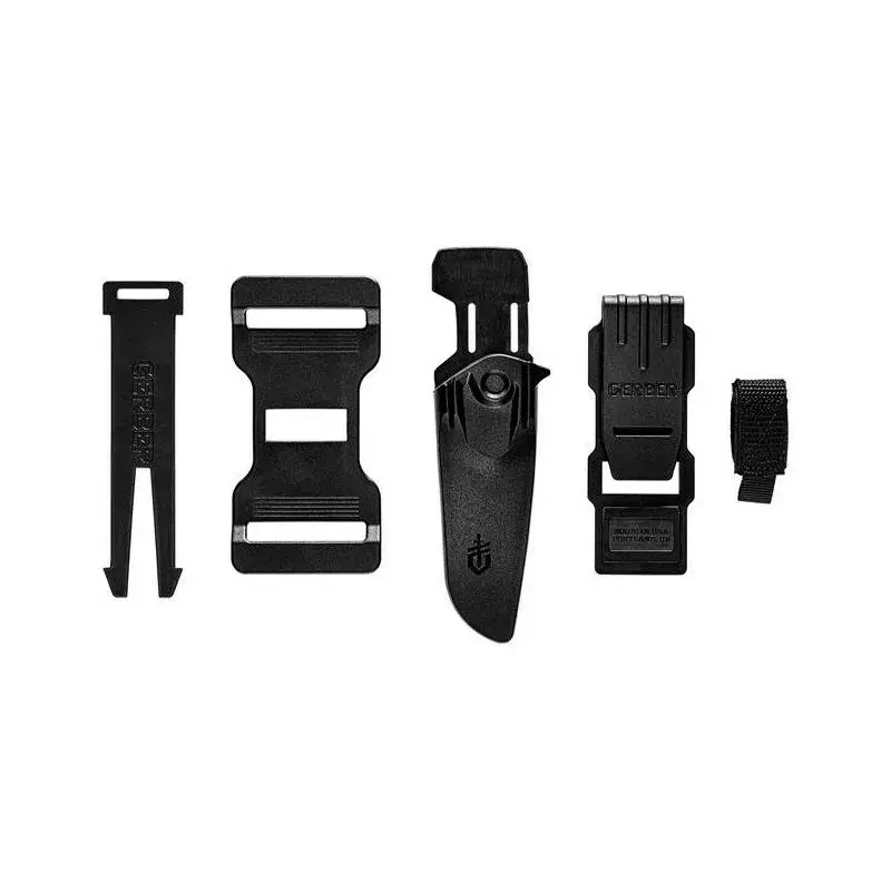 Faca de exterior de lâmina fixa Gerber Principle preta – bushcraft, lâmina utilitária compacta