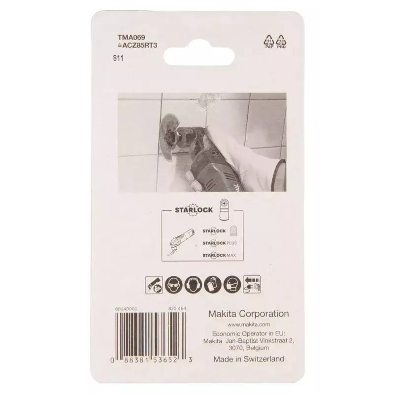 Makita TMA069 Lâmina de serra de segmentos em metal duro 85 mm (B-65028)