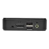 KVM switch DisplayPort de 2 portas Tripp Lite B004-DP2UA2-K, 4K@60Hz, teclado/rato USB, áudio, cabo