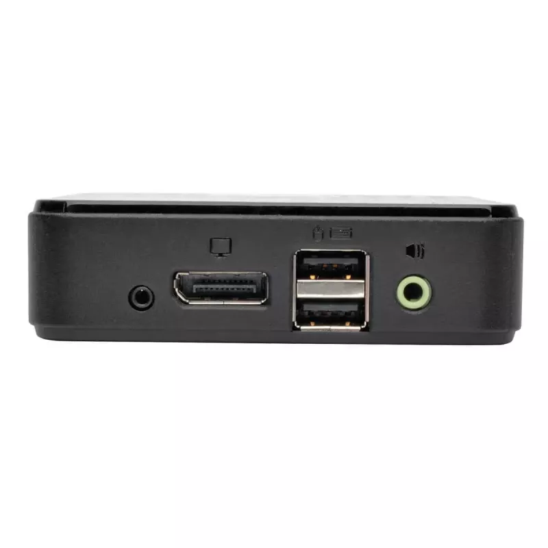 KVM switch DisplayPort de 2 portas Tripp Lite B004-DP2UA2-K, 4K@60Hz, teclado/rato USB, áudio, cabo