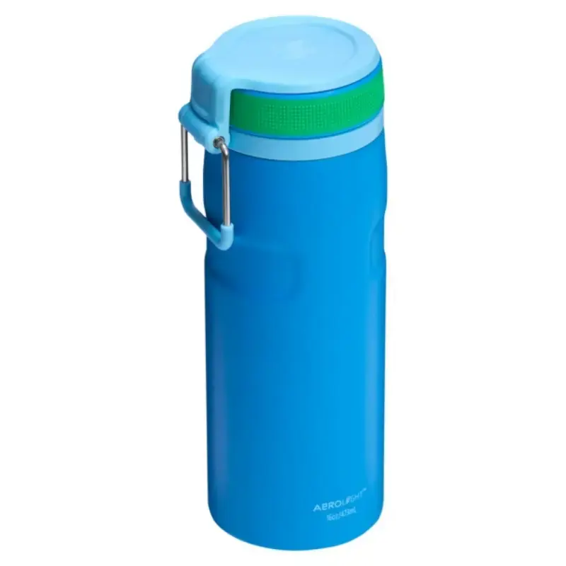 Garrafa térmica STANLEY IceFlow Bottle Twist Flip 0,47 l azul — parede dupla com isolamento a vácuo 470 ml