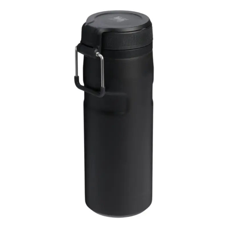 Garrafa térmica STANLEY The IceFlow Bottle Twist Flip 0,47 L — garrafa isolada, preto