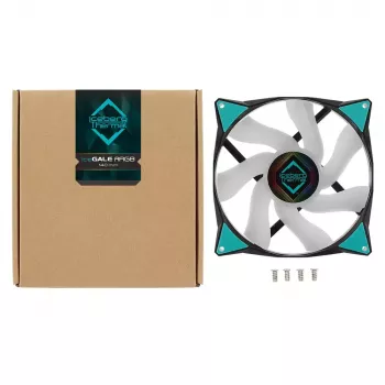 Ventoinha Iceberg Thermal IceGALE ARGB 14 cm preto